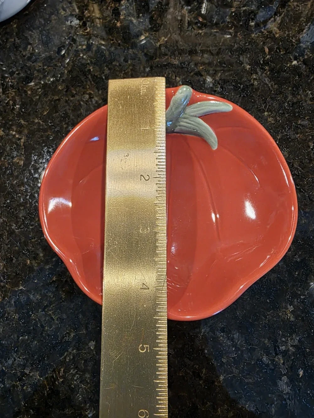 William-Sonoma Red Ceramic Tomato-Shaped Hand Soap Dish